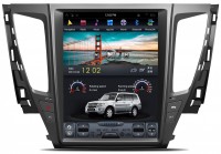 Штатная магнитола Mitsubishi Pajero Sport III 2017+, L200 2016-2018 АКПП Carmedia ZF-1236-DSP Tesla Style