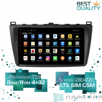 Штатная магнитола Mazda 6 2007-2012 Parafar PF012XHD Android 8.1.0 4G LTE  Штатная магнитола Mazda 6 2007-2012 Parafar PF012XHD Android 8.1.0 4G LTE 