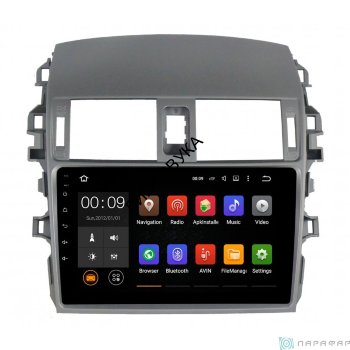 Штатная магнитола Toyota Corolla 2006-2013 Parafar PF974Lite Android  Штатная магнитола Parafar с IPS матрицей для Toyota Corolla 2007-2012 на Android 6.0 (PF974Lite)