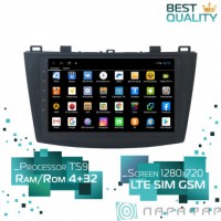 Штатная магнитола Mazda 3 2009-2012 Parafar PF034XHD Android 8.1.0 4G LTE 