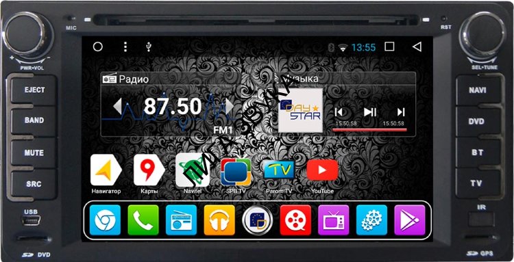 Штатная магнитола Toyota Universal Daystar DS-7040HD Android 6.0