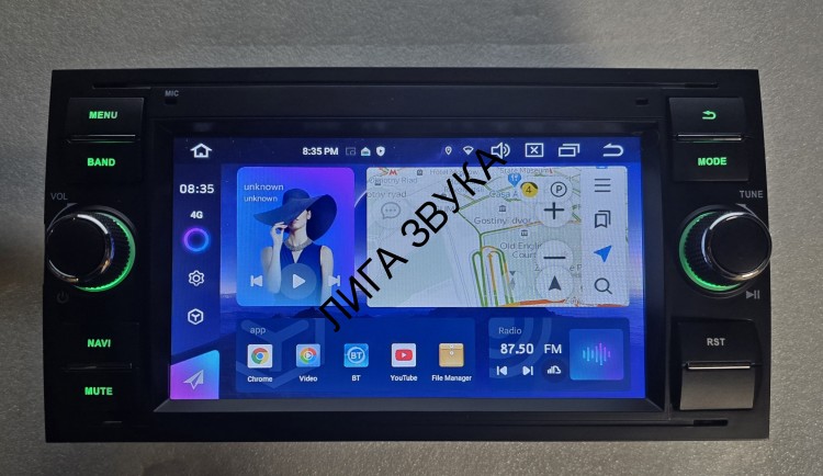 Штатная универсальная магнитола для Ford черный /серебро Carmedia MKD-7031-P30 Android