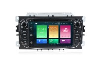 Штатная магнитола Ford Focus II, Mondeo, S-MAX, Galaxy, Tourneo, Transit Connect Carmedia MKD-7028B-P Android чёрный  