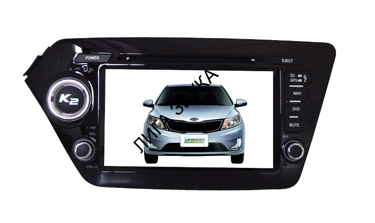 Штатная магнитола KIA Rio (QB) 2011-2017, K2 (QB) 2011+ Unison Wince ...