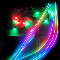 Контурная подсветка LED Parafar PFVCL18C в салон авто, динамическая 18 в 1