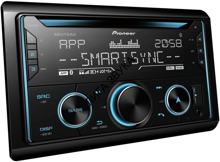 Автомагнитола Pioneer FH-S725BT 2-DIN с FM/AM, USB, Bluetooth, Smart Sync 