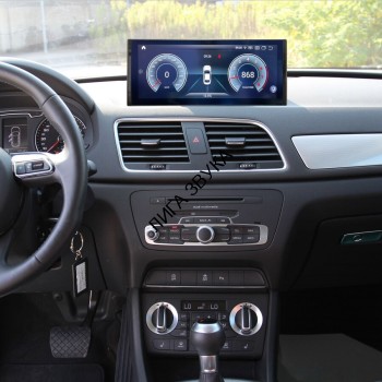Штатная магнитола Audi Q3 2011-2019 3G Radiola RDL-8533 Android 4G Замена заводского монитора AUDI Q3 2012-2018 г.в. на 10.25 дюймов сенсорный экран высокого разрешения 1920*720 Под оригинальный дизайн с сохранением всей стилистики AUDI. Для комплектации авто 3G+ MMI
