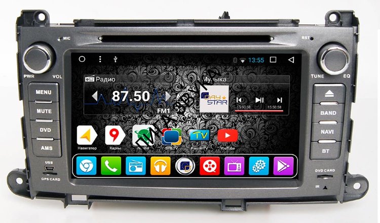 Штатная магнитола Toyota Sienna 2010-2014 Daystar DS-8005HD Android 9.0