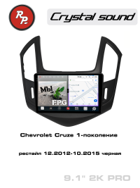 Штатная магнитола  Chevrolet Cruze 2012-2015 RedPower 85048BPRO черная матовая