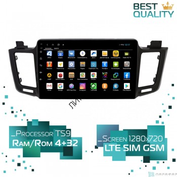 Штатная магнитола Toyota RAV4 2013-2018 (поддержка кругового обзора) Parafar PF468XHD Android 8.1 4G LTE 