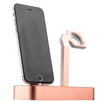 Док-станция COTEetCI Base 6 Dock для Apple Watch & iPhone CS2095-MRG Pink-gold