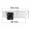 CCD штатная камера заднего вида с динамической разметкой Lexus, Toyota AVEL AVS326CPR (#093)