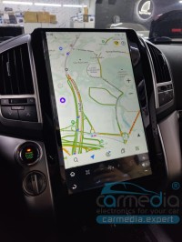 Штатная магнитола Toyota Land Cruiser 200 2007-2015 CarMedia ZF-1816-GE Tesla Android 13 
