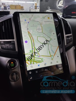 Штатная магнитола Toyota Land Cruiser 200 2007-2015 CarMedia ZF-1816-GE Tesla Android 13  Штатная магнитола Toyota Land Cruiser 200 2007-2015 CarMedia ZF-1816-GE Tesla 