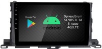 Штатная магнитола Toyota Highlander U50 2014-2019 поддержка кругового обзора Roximo RI-1112 Android DSP 4G