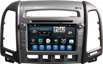 Штатная магнитола Hyundai Santa Fe 2010-2012 Carmedia KR-7031-4-T8 Android 7.1/9.0 Штатная магнитола Hyundai Santa Fe 2010-2012  (CM рестайлинг, 4 отверстия под кнопки) Carmedia KR-7031-4-T8