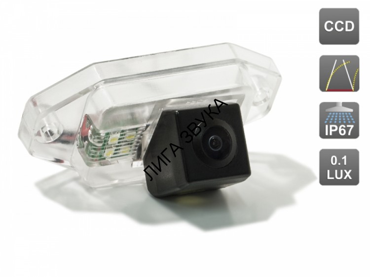 CCD штатная камера заднего вида с динамической разметкой Toyota AVEL AVS326CPR (#097)