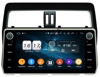 Штатная магнитола Toyota Land Cruiser Prado 150 2017-2019 CarMedia KD-1007 Android 9.0 DSP Штатная магнитола для Toyota Land Cruiser Prado 150 09.2017+ (поддержка кругового обзора и всего штатного) - Carmedia KD-1007 на Android 9.0, до 8-ЯДЕР, до 4ГБ-64ГБ памяти и встроенным DSP