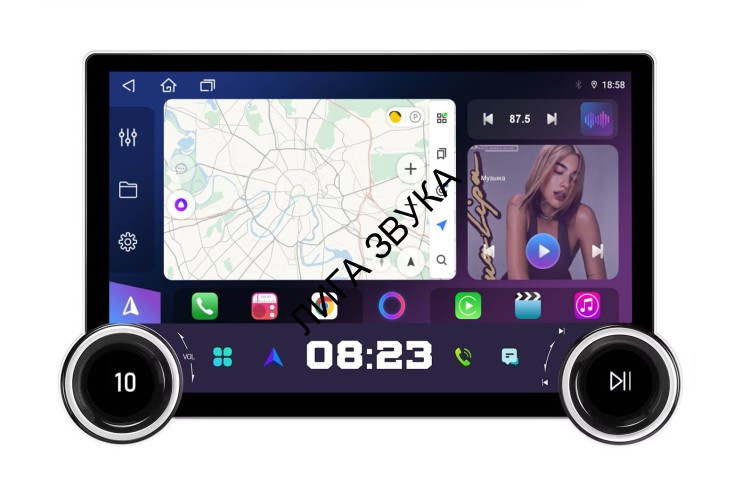 Универсальная магнитола с крутилками 11.18 дюйма FarCar RB876 Android Универсальная магнитола с крутилками 11.18 дюйма FarCar RB876 Android