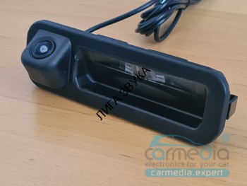 Камера заднего вида Ford Focus 3 (2011-2017) дорестайл, Focus 3 (2015-2017) CARMEDIA CM-8010-FF3 Night Vision (ночная съёмка) с линиями разметки (Линза-Стекло)   Ford Focus 3 (2011-2017) дорестайл, Focus 3 (2015-2017) CARMEDIA CM-8010-FF3 Night Vision (ночная съёмка) с линиями разметки (Линза-Стекло) цветная штатная камера заднего вида в ручку открывания багажника