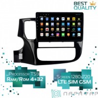Штатная магнитола Mitsubishi Outlander Parafar PF230XHD Android 8.1.0 4G LTE DSP