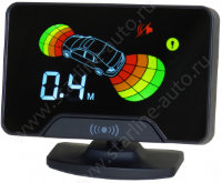 Парктроник AAALINE LCD-18 Black/Silver/White
