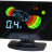 Парктроник AAALINE LCD-18 Black/Silver/White
