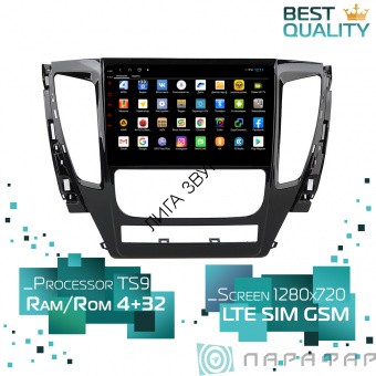 Штатная магнитола Mitsubishi Pajero Sport 2016+ Parafar PF231XHD Android 8.1.0 4G LTE  Штатная магнитола Mitsubishi Pajero Sport 2016+ Parafar PF231XHD Android 8.1.0 4G LTE 