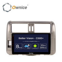 Штатная магнитола Toyota Land Cruiser Prado 150 2009-2013 Carmedia (Ownice C500) OL-9613-MTK панель темно-серая 4G LTE