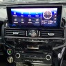 Штатная магнитола Toyota Land Cruiser 200 2008-2015 (климат на штатном экране) - Carmedia ZH-T1206X монитор 12.3
