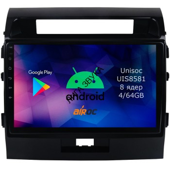 Штатная магнитола Toyota Land Cruiser 200 2007-2015 (отдельный экран климата) Airoc RM-1111 Android DSP 4G Штатная автомобильная навигационная мультимедийная система Airoc модель RM-1111 для Toyota Land Cruiser 200, 2007-2015