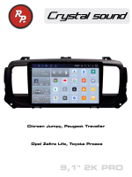 Штатная магнитола Citroen Jumpy 2016+, Peugeot Traveller, Expert 2017+, Opel Zafira Life 2019+, Toyota PROACE 2016+ RedPower 85075PRO