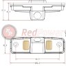Штатная камера парковки SUB108 Subaru Forester (02+), Impreza (07+), Outback (09+), Legacy (2009+) хетчбек; UAZ Patriot