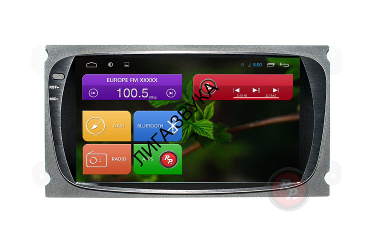 Штатная магнитола Ford Focus II, Mondeo, S-MAX, Galaxy, Tourneo / Transit Connect  RedPower 31003BLIPSDSP черный Android 7 