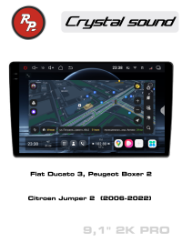Штатная магнитола Fiat Ducato 3, Peugeot Boxer 2, Citroen Jumper 2 2006-2022 RedPower 85176PRO