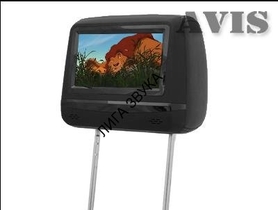 Подголовник AVIS AVS0745T со встроенным DVD плеером и LCD монитором 7" (черный)