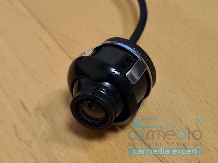 Универсальная автомобильная камера сенсор 1058K CARMEDIA CM-7509С BALL (врезная под фрезу, установка 360 градусов, как передняя/ задняя, вертикальная/ горизонтальная, тип капелька