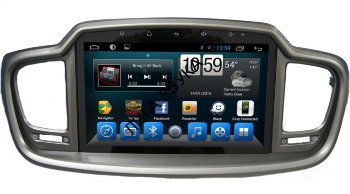 Штатная магнитола KIA Sorento 2015+ (UM), Sorento Prime Carwinta QR-1082  Carmedia QR-1082 - Штатная магнитола для KIA Sorento 07.2015+ (UM), Sorento Prime, Android 7, 8 ядер