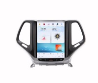 Штатная магнитола Jeep Cherokee 2014+ Carmedia ZF-1018G-Q6 Tesla Style Android