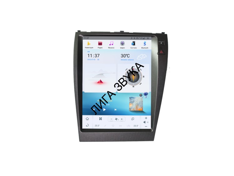 Штатная магнитола Lexus ES 240 2006-2012 Carmedia ZF-1118-GE Tesla Style 