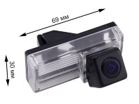 CarMedia CM-7529S-PRO CCD-sensor Night Vision (ночная съёмка) с линиями разметки (Линза-Стекло) Цветная штатная камера заднего вида для автомобилей TOYOTA PRADO, Land Cruiser 100, 105, 120, 200 (для комплектации без заднего колеса) в плафон подсветки номе