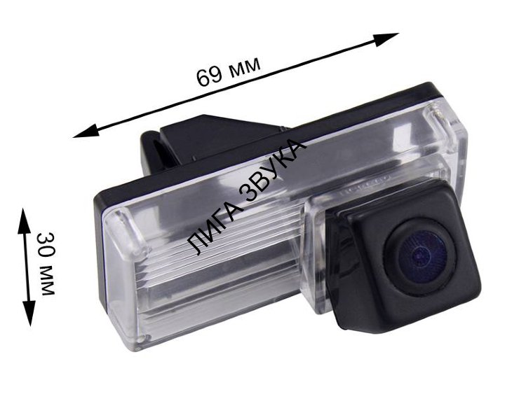 CarMedia CM-7529S-PRO CCD-sensor Night Vision (ночная съёмка) с линиями разметки (Линза-Стекло) Цветная штатная камера заднего вида для автомобилей TOYOTA PRADO, Land Cruiser 100, 105, 120, 200 (для комплектации без заднего колеса) в плафон подсветки номе