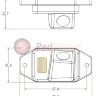 Камера RedPower TOY171P Premium Toyota Prado 120 с запаской на двери