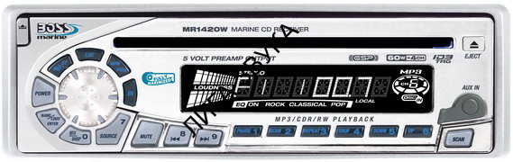Морская магнитола Boss Marine MR1420W