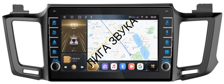 Штатная магнитола Toyota RAV4 2013-2018 Carmedia OL-1610-NPQ планшет с крутилками Android CarPlay
