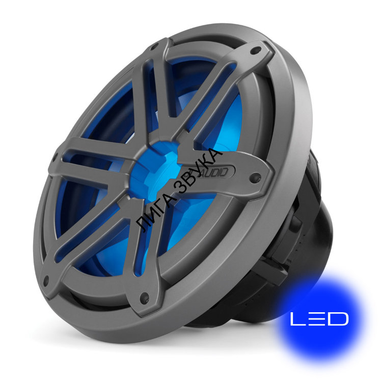 Пассивный сабвуфер 10" для водного транспорта JL Audio MX10IB3-SG-TLD-B Sport Titanium w/blue LED