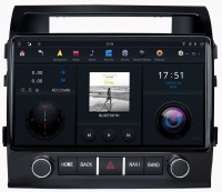 Штатная магнитола Toyota Land Cruiser 200 2007-2015 вместо штатного экрана Carmedia ZF-6025-DSP 4ГБ-64ГБ
