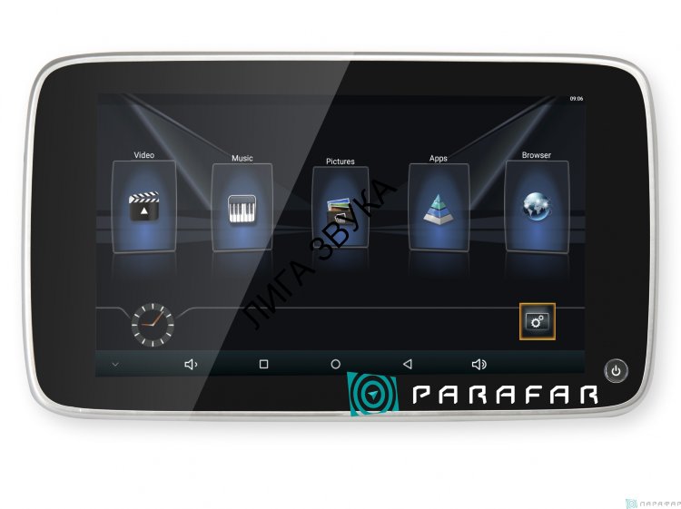 Монитор подвесной на подголовник 10,8" Parafar Tech11 Android 6.0 