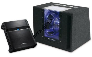Сабвуфер Alpine SBG-1244BP + усилитель PMX-T320 Сабвуфер Alpine SBG-1244BP + PMX-T320
