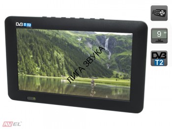 Портативный телевизор 9&quot; DVB-T2 Avel AVS090PT 
